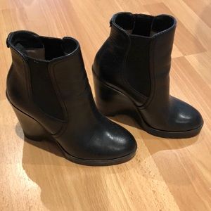 Wedge booties NWT